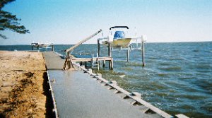 Bulk head Concrete Bulkhead on the Sound front in Point Harbor NC