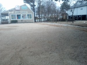 Duck NC Parking Lot including curb work and entrance.