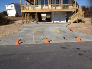 New Construction Underneath and Driveway in Kitty Hawk, NC