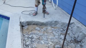 Pool Deck tear out